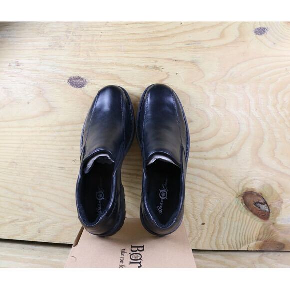 New Born Shoes Mens 9 Black Leather Laken Loafer Slip On main image 4
